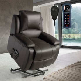 Sillón elevador Piel de Vacuno 8620UP "PREMIUM LUXURY"  - SILLONES RELAX - SILLON RELAX