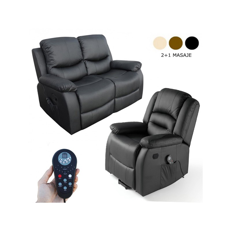 Miserable mañana Acostumbrados a Conjunto 2+1 Sofá Vibraluxe ECO-8200 + Sillón Maximun ECO-8198, Sillón Masaje, Sofá Masaje Miserable mañana Acostumbrados a Conjunto 2+1 Sofá Vibraluxe ECO-8200 + Sillón Maximun ECO-8198, Sillón Masaje, Sofá Masaje